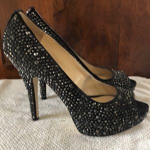 Sexy Crystal Platform Pumps